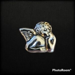 Jcm Stainless Steel Cupid Cherub Slider Charm
